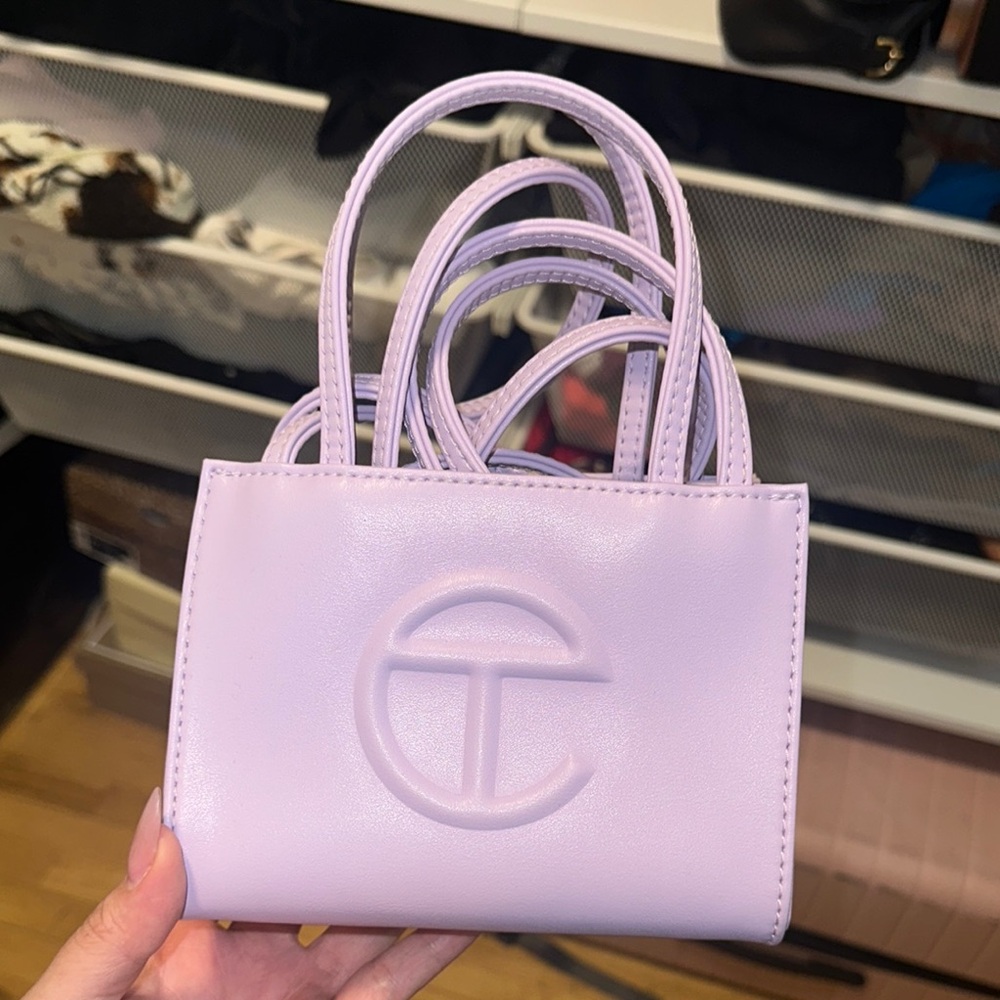 Telfar Purple Mini Bag Structured Design